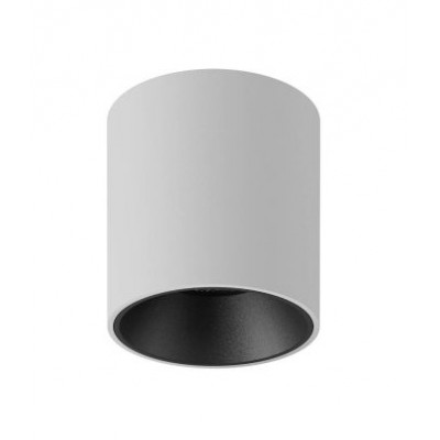 SETA 10W IP40 Stropní, přisazené, bodové svítidlo, základna hliník, povrch bílá, reflektor černý, LED 10W, 1300lm, teplá 3000K, vyzař. úhel 36°, Ra90, 230V, IP40, tř.2, rozměry d=73mm, h=75mm.