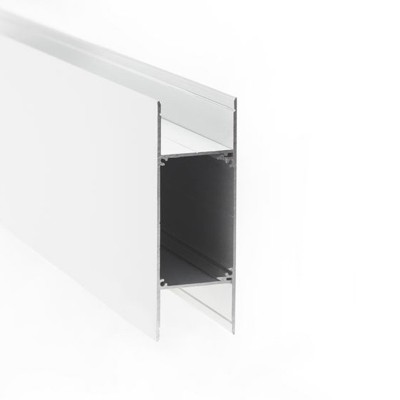 DEVONO LED PROFIL 30x85mm Nástěnný hliníkový profil pro LED pásek šířky max w=24mm, materiál hliník, povrch bílá, rozměry l=2000mm,30x85mm, svítí nahoru/dolů, koncovky a difuzor SAMOSTATNĚ