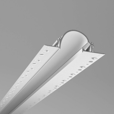 PRF profil XI Zápustný profil pro instalaci LED pásků do sádrokartonu, materiál hliník, povrch bílá, pro LED pásky w=14mm, rozměry 99x35mm, délka l=3000mm, vč. 2 koncovek.
