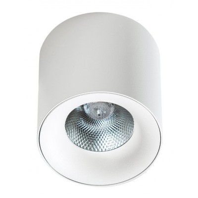 WATERLOO 30W, DIMM Stropní přisazené bodové svítidlo, materiál hliník, povrch bílá, LED 30W, 2400lm, teplá 3000K, stmív. TRIAC, 230V, IP20, rozměry d=115mm, h=110mm.