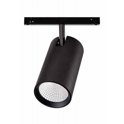 CANALE TR 12W/24W Bodové svítidlo do magnetického systému, nast. směr svíc, těleso kov, povrch černá, LED 12W/24W, smart TUYA Bluetooth stmívatelné, CCT nastav. teplota teplá 3000K-denní 6000K, vyzař. úhel 40°, 48V, IP20, rozměry dle typu.