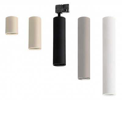 REKOM BASE 10W GU10 3F track Bodové svítidlo, nastavitelný směr svícení, těleso hliník, povrch bílá, nebo černá, pro žárovku 10W, GU10, ES50, 230V, IP20, vč 3F adaptéru kompatibilní NORDIC ALUMINIUM, pouze základna, válec SAMOSTATNĚ