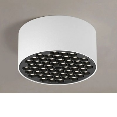 FUTURE CELL 30W Stropní buňkové bodové svítidlo, těleso hliník, povrch černá, nebo bílá, buňky černá, LED 30W, 3000lm, teplá 3000K, neutrální 4000K, Ra90, 230V, IP20, d=153mm, h=65mm