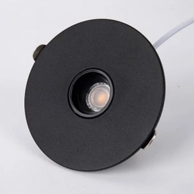 DL05-MH LED Podhledové bodové svítidlo, těleso hliník, povrch černá, komínek černá, LED 9W, 900lm, teplá 3000K, vyzařovací úhel 15°, Ra80, stmív TRIAC, 230V, IP20, d=85mm, h=38mm