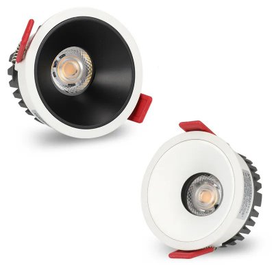 DL06 LED 7W, 15W, výklopné Podhledové bodové svítidlo, těleso hliník, povrch čená, bílá, LED 7W, 15W, teplá 3000K, neutrální 4000K, nastavitelný sklon svícení +/-30°, Ra80, dle typu stmívání TRIAC, 230V, IP20, d=82mm, h=47mm
