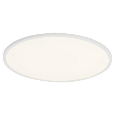 NORMA kruhové LED Stropní přisazené svítidlo, těleso hliník, povrch bílá, difuzor plast opál, LED 1x30W, teplá 3000K, 3000lm, stmívatelné vyp/zap vypínačem, 230V, tř.2, IP20, d=450mm, h=40mm