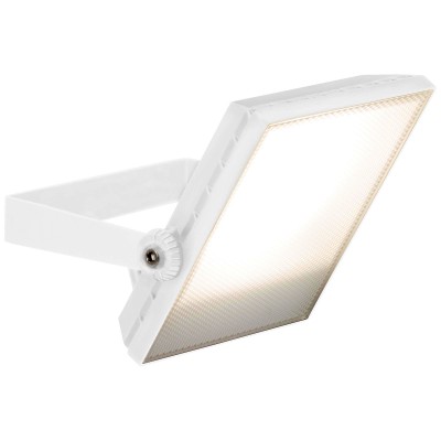 ONILIO LED 30W IP65 VÝPRODEJ Venkovní svítidlo, reflektor plochý, těleso hliník, povrch bílá, difuzor plast opál, nastavitelný směr svícení, LED 30W, 2400lm, neutrální 4000K, 230V, IP65, tř.1, rozměry 216x170