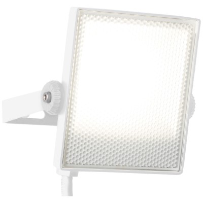 ONILIO LED 10W IP65 VÝPRODEJ Venkovní svítidlo, reflektor plochý, těleso hliník, povrch bílá, difuzor plast opál, nastavitelný směr svícení, LED 10W, 800lm, neutrální 4000K, 230V, IP65, tř.1, rozměry 133x115x