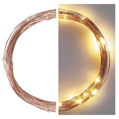VR NANO řetěz, LED, IP44, 4m, 7,5m, 10m, 15m Vánoční nano řetěz, venkovní/vnitřní, stále svítící, 150/100/75/40 LED, studená, teplá, vícebarevný, svítící část l=4/7,5/10/15m, přívodní kabel stříbrná/měděná/zelená  l=5m, vč. Adaptéru 230V, IP44, časovač 6h/18h nebo stále