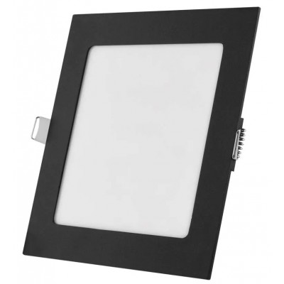 PLAM BI SQ 18W TRIAC CCT Stropní podhledové svítidlo, základna hliník, povrch černá, difuzor plast opál, LED 18W, 1500lm, přepín. CCT teplota teplá 3000K-neutrální 4000K, stmív. TRIAC, IP20, rozměry 225x225x21mm.