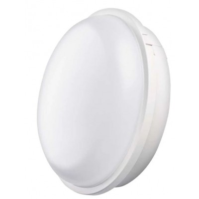 COMINE R 20W IP65 Přisazené venkovní svítidlo, kruhové, těleso plast bílá, difuzor plast opál, LED 20W, 1900lm, neutrální 4000K, Ra80, 230V, IP65, rozměry d=220mm, h=75mm.
