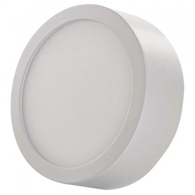 PLAM R 12,5W CCT TRIAC Stropní přisazené svítidlo, povrch bílá, difuzor plast opál, LED 12,5W, 1100lm, přepín. CCT teplota teplá 3000K-neutrální 4000K, stmív TRIAC, 230V, IP40, rozměry d=170mm, h=42mm.