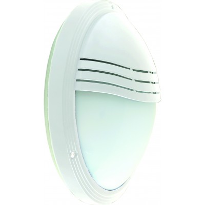 RHODOS 20W IP65 Stropní venkovní svítidlo, těleso plast bílá, difuzor plast opál, LED 20W, 1200lm, neutrální 4000K, 230V, IP65, tř.2, rozměry d=265mm, h=90mm.