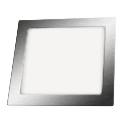 NURO-S LED 3W Stropní, podhledové svítidlo čtvercové, těleso hliník, povrch chrom mat, difuzor plast opál, LED 3W, 210lm, neutrální 3800K, Ra80, 230V trafo/kab, IP20, tř.2, rozměry 90x90x23mm