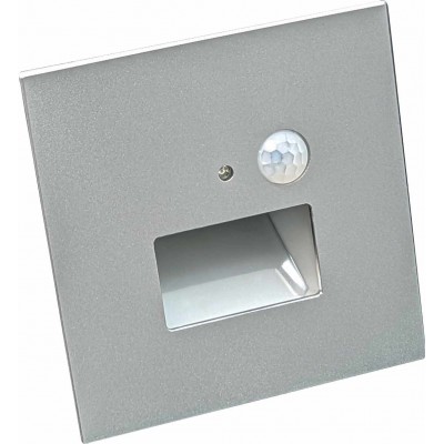 STEP PIR, LED 1,5W, CCT, GROUP, KU68 Svítidlo do stěny, PIR senzor, záběr 60°, čas min 15s, soumrak 1lx, dosah 3m, kov, šedá, LED 1,5W, 120lm, CCT přepín teploty 3000K/4000K/6500K, Ra80, 230V, IP20, 86x86x40mm, do KU68, skupina