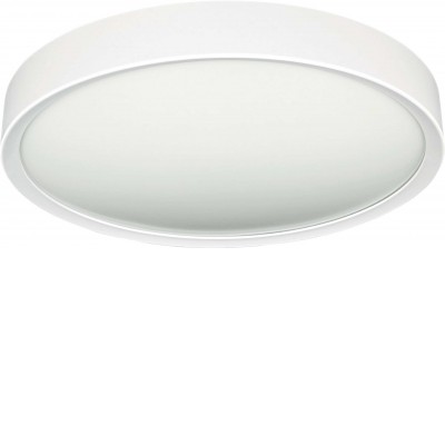 ISA PL 40W Stropní přisazené LED svítidlo, těleso kov, povrch bílá, difuzor plast opál, LED 40W, 3200lm, neutrální 4000K, Ra80, 230V, IP20, tř.1, rozměry d=590mm, h=68mm.