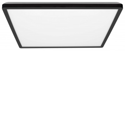 BRIGY PL SQ 12W-14W-18W/18W-20W-24W CCT IP54 Stropní přisazené svítidlo, těleso plast rámeček černá/bílá, dif plast opál, nast. LED přepínatelný příkon 12W-14W-18W/18W-20W-24W, přepín. CCT teplota teplá 3000K/neutrální 4000K/denní 6000K, 230V, IP54, svítí nahoru/dolů.