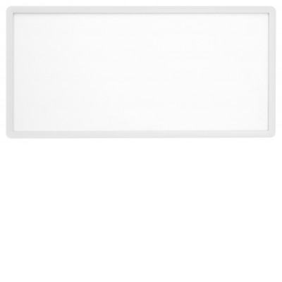 BRIDY RC 18W-20W-24W CCT IP54 Stropní přisazené svítidlo, plast bílá, dif plast opál,  LED přepín příkon 24W/20W/18W, 2700lm, přepín. CCT teplota 3000K/4000K/6000K, 230V, IP54, 595x295x30mm, svítí nahoru/dolů.