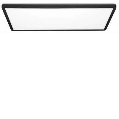 BRIDY RC 18W-20W-24W CCT IP54 Stropní přisazené svítidlo, těleso plast rámeček černá/bílá, dif plast opál, nast. LED přepín příkon 18W-20W-24W, přepín. CCT teplota teplá 3000K/neutrální 4000K/denní 6000K, 230V, IP54, rozměry 595x295x30mm, svítí nahoru/dolů.