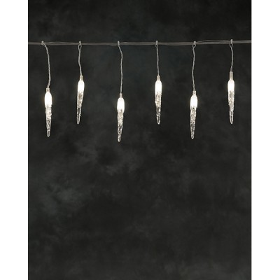 SYSTÉM 24V Rampouchy 5m VÝPRODEJ Vánoční osvětlení venk spojovaelný systém 24V - rampouchy svítí stále 50x teplá LED,stále svítící, sv část 5m, rozteč 10cm, délka rampuchu 25cm, spoj/konek, IP44, trafo SAMOSTATNĚ
