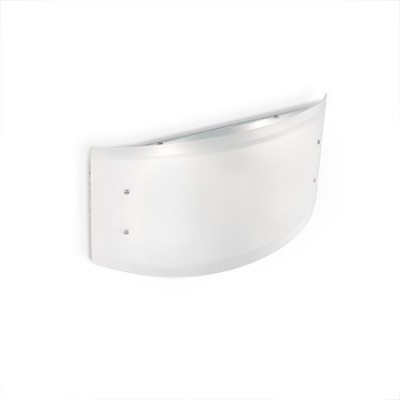 NALU 60W E27 Stropní nástěnné svítidlo, základna kov, povrch chrom, difuzor mléčné sklo přední/vrchní/spodní, pro žárovku 60W, E27, 230V, tř.1, IP20, rozměry dle typu
