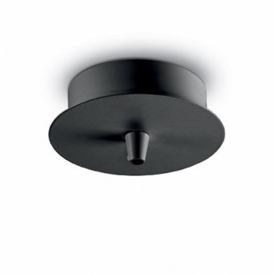 CEILING CUP 1 Stropní krytka pro 1 kabel, pro napájení svítidel, těleso kov, povrch černá, 230V, tř.1, d=100mm, h=40mm