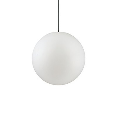 JACK 1x60W E27 Závěsné venkovní svítidlo, základna hliník, povrch bílá, difuzor plast opál, pro žárovku 1x60W, E27, 230V, IP44, tř.2, rozměry d=400mm, vč závěsného kabelu l=1300mm lze zkrátit