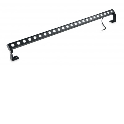 IPSON LED 36W, IP65 Lineární venkovní svítidlo, nsatvitelný sklon, těleso hliník, povrch černá antracit, krycí sklo čiré, LED 36W, teplá 3000K, 3900lm, Ra80, 24V. IP65, tř.3, rozměry 1000x75x95mm.