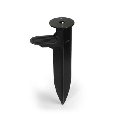 BARCOT bodec Trn, bodec do země, těleso hliník, povrch černá antracit, rozměry d=60mm, h=230mm.