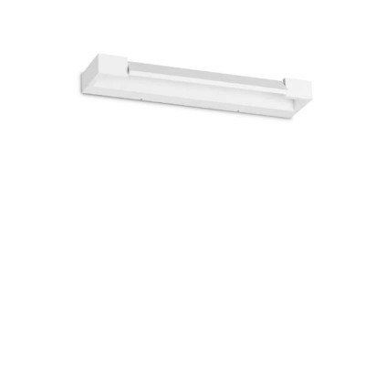 SAL WL 12W Nástěnné svítidlo, nastav. směr svícení, základna kov, povrch bílá, difuzor plast opál, LED 12W, 1450lm, 230V, IP20, tř.1, rozměry 450x45x100mm.