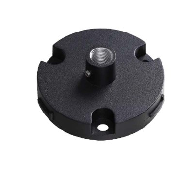 SACUS základna Základna pro instalaci sloupkových svitidel, těleso hliník, povrch černá, rozměry d=95mm, h=40mm.