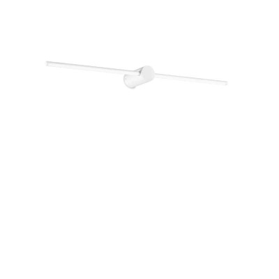 RACIO WL 13W Nástěnné svítidlo, základna kov, povrch bílá, difuzor plast opál, LED 13W, 1400lm, teplá 3000K, 230V, IP20, tř.2, rozměry 750x55x110mm, svítí dolů.