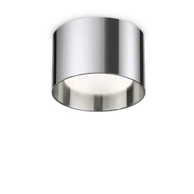 REMISI R 1x15W GX53 Stropní, přisazené, svítidlo, těleso hliník, povrch chrom, pro žárovku 1x15W, GX53, 230V, IP20, rozměry d=100mm, h=65mm.
