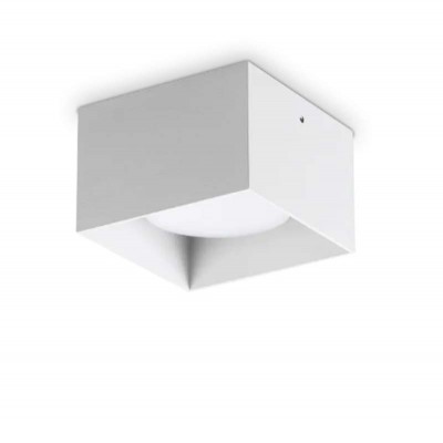 REMISI SQ 1x15W GX53 Stropní, přisazené, svítidlo, těleso hliník, povrch bílá, pro žárovku 1x15W, GX53, 230V, IP20, rozměry 100x100x65mm.