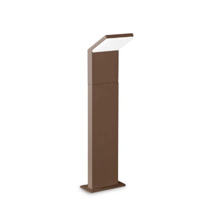 GREDING FL 8,5W Sloupkové svítidlo, exteriérové, těleso hliník, povrch kávová, difuzor plast opál, LED 8,5W, 1050lm, neutrální 4000K, 230V, IP54, tř.1, rozměry 139x500x125mm.