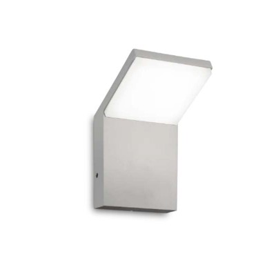 GREDING WL 8,5W IP54 Venkovní nástěnné svítidlo, těleso hliník, povrch světle šedá, difuzor plast opál, LED 8,5W, 1050lm, neutrální 4000K, 230V, IP54, tř.1, rozměry 100x165x105mm.