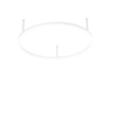 GREIS PL 53W Stropní přisazené svítidlo, těleso hliník, povrch bílá, difuzor plast opál, LED 53W, 5150lm, teplá 2700K, 230V, IP20, tř.2, rozměry d=900mm, h=70mm.