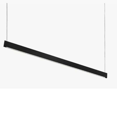 PUKO 35W UGR<19 Závěsné svítidlo, těleso hliník, povrch bílá/černá, dif plast opál, LED 35W, 2900lm, teplá 3000K, vyzař. úhel 110°, 230V, IP20, tř.1, UGR<19, rozměry 1200x95x9mm, vč lankového závěsu l=1600mm lze zkrátit.