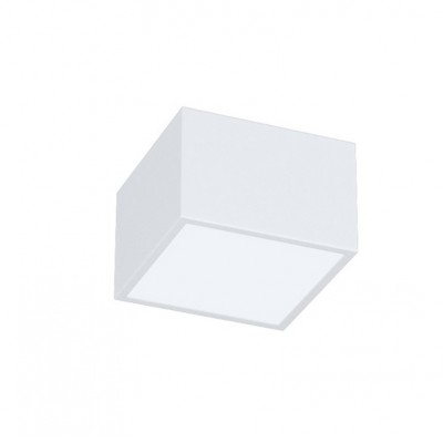 DEBELO PL 12W, TUYA-Z Stropní svítidlo, kov, bílá, dif plast opál, LED 12W, 840lm, smart TUYA, Matter, Zigbee 3.0., dálk ovl. (součástí) nebo mob. tel CCT nast teplota teplá 2700K-denní 6500K, stmív, 230V, 150x150x100mm