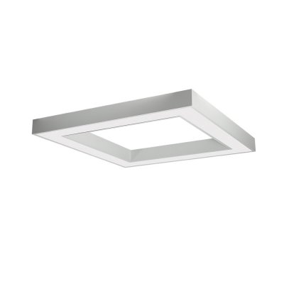 LED 60W Tuya ZigBee CCT Stropní svítidlo, kov, bílá, dif plast opál, LED 60W, 4200lm, dálk ovl. (včetně), nebo tel. TUYA Zigbee, nast CCT  teplá 2700K-denní 6500K, stmív., Ra80, 230V, IP20, rozměry 800x70x800mm.