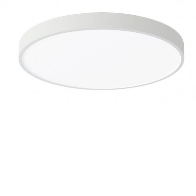 LED 60W, TUYA WiFi, Beacon Stropní svítidlo, kov, bílá, difuzor opál, LED 60W 4500 lm, dálk ovl. Beacon (včetně), nebo telefon TUYA WiFi, stmívatelné,  nast CCT  teplá 3000K - denní 6500K, Ra80, 230V, IP20, d=600mm, h=55mm