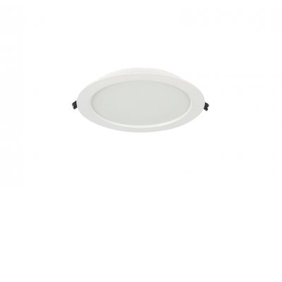 LED 36W Tuya WiFi CCT Podhledové, vestavné svítidlo, kov, bílá, dif plast opál, LED 36W, 2558lm, dálk ovl. Beacon (včetně), nebo tel. TUYA WiFi, nast CCT  teplá 3000K-denní 6000K, stmív., Ra80, 230V, IP20, d=230mm, h=34mm.