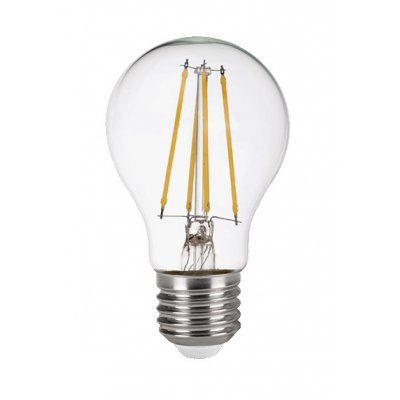 LED 7W E27 Tuya WiFi CCT TW Světelný zdroj, žárovka čirá, LED 7,3W, E27, 900lm, pomocí app v telefonu Tuya WiFi nebo dálk. ovl. (Beacon), lze nast. teplotu CCT TW teplá 2700K - denní 6500K, stmívat, vyp/zap 230V, d=60mm, l=105mm