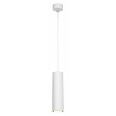 ARITEF PEND 1x35W GU10 Závěsné svítidlo válcovité, základna plast, těleso sádra, barva bílá mat, pro žárovku 1x35W, GU10, 230V, IP20, tř.1. rozměry 70x70x1300mm, včetně závěsu, lze zkrátit
