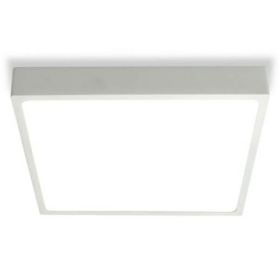 PRONT QP Stropní, přisazené svítidlo, základna hliník, povrch bílá, difuzor PMMA opál, LED 20W, 1600lm, teplá 3000K, Ra80, 230V, IP20, tř.2, rozměry 220x220x30mm