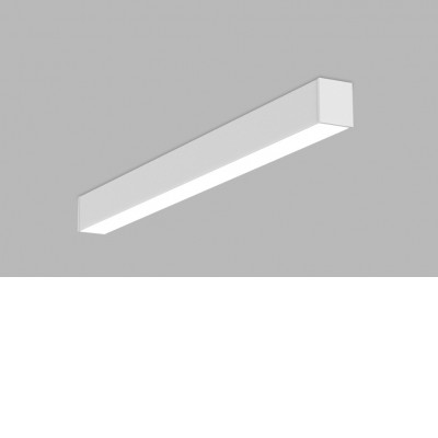 KIKI 60W DALI-PUSH CCT Stropní, přisazené svítidlo, těleso kov, povrch bílá, LED 60W, 6600lm, přepín. CCT teplota teplá 3000K-neutrální 4000K, stmív. DALI-PUSH, vyzař. úhel 110°, 230V, IP20, rozměry 70x59mm l=1500mm.