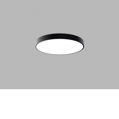 CAMB SL Stropní svítidlo, hliník, černá, difuzor plast opál, LED 60W, 4200lm,  přepínatelná teplota CCT teplá 3000K, neutrální 4000K, Ra80, stmív TRIAC, 230V, IP20, rozměry d=600mm, h=60mm