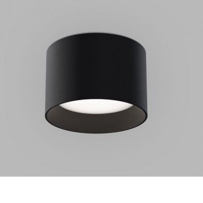 PROM 15W DALI/CASAMBI/ZigBee Stropní svítidlo, hliník, bílá/černá, dif plast opál, LED 15W, 1350lm, TW Tunnable white nast. teplota CCT  teplá 3000K-neutr. 4000K, dle provedení stmív. DALI/CASAMBI/ZigBee, Ra90, 230V, IP20, rozměry dle typu.