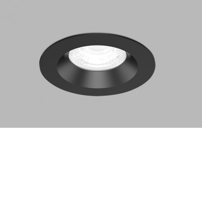 JAWORR 8W IP65 Casambi/TRIAC Stropní podhledové bodové svítidlo, těleso hliník, černá/bílá, LED 8W, 735lm, teplá 3000K/neutrální 4000K, stmív. Casambi/TRIAC, vyzař. úhel 60°, Ra90, 230V, do koupelny IP65, rozměry d=80mm, h=40mm.