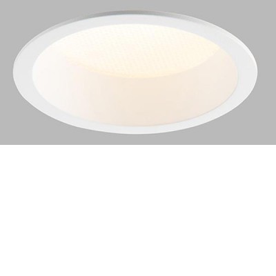 CAV M bílá Vestavné zápustné svítidlo, kruh, těleso hliník, povrch bílá, LED 25W, 2500lm, teplá 3000K, Ra80, stmív DALI/PUSH, 230V, do koupelny IP44, rozměry d=176mm, h=59,5mm